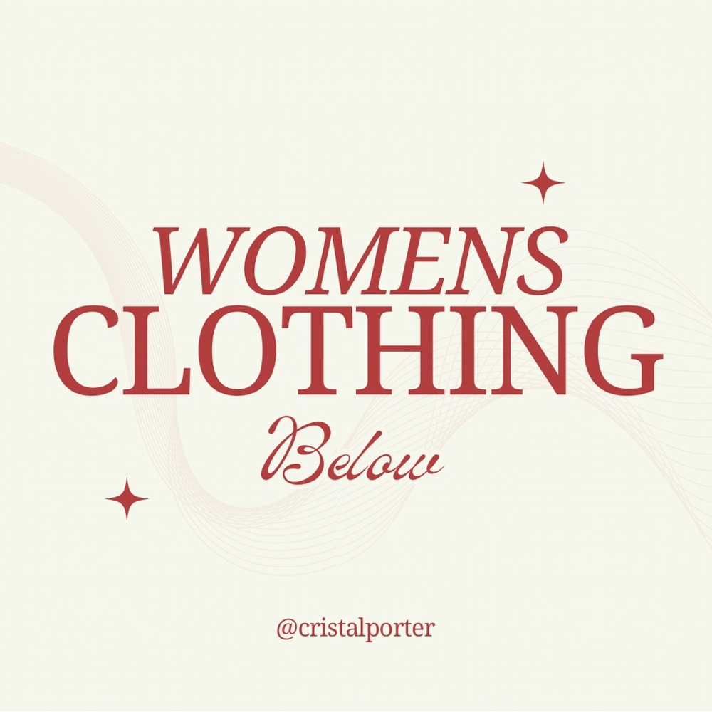 Women’s clothing below